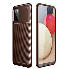 Silikon Hülle Handyhülle Gummi Schutzhülle Flexible Tasche Köper für Samsung Galaxy A03s Braun