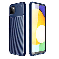 Silikon Hülle Handyhülle Gummi Schutzhülle Flexible Tasche Köper für Samsung Galaxy A22 5G Blau