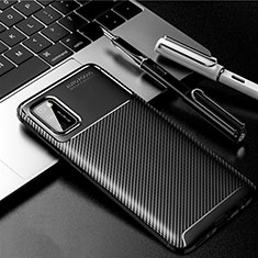 Silikon Hülle Handyhülle Gummi Schutzhülle Flexible Tasche Köper für Samsung Galaxy A41 Schwarz