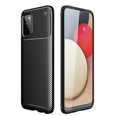 Silikon Hülle Handyhülle Gummi Schutzhülle Flexible Tasche Köper für Samsung Galaxy M02s Schwarz