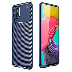 Silikon Hülle Handyhülle Gummi Schutzhülle Flexible Tasche Köper für Samsung Galaxy M53 5G Blau