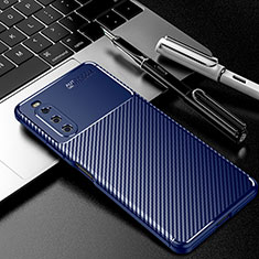 Silikon Hülle Handyhülle Gummi Schutzhülle Flexible Tasche Köper für Sony Xperia 10 IV SOG07 Blau