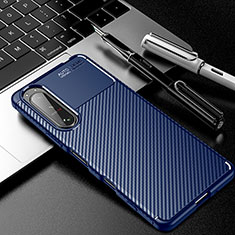 Silikon Hülle Handyhülle Gummi Schutzhülle Flexible Tasche Köper für Sony Xperia 5 III Blau