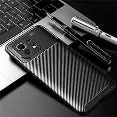Silikon Hülle Handyhülle Gummi Schutzhülle Flexible Tasche Köper für Xiaomi Mi 11 5G Schwarz