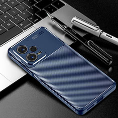 Silikon Hülle Handyhülle Gummi Schutzhülle Flexible Tasche Köper für Xiaomi Redmi Note 12 Pro+ Plus 5G Blau