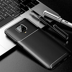 Silikon Hülle Handyhülle Gummi Schutzhülle Flexible Tasche Köper für Xiaomi Redmi Note 9 Pro Schwarz