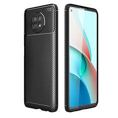 Silikon Hülle Handyhülle Gummi Schutzhülle Flexible Tasche Köper für Xiaomi Redmi Note 9T 5G Schwarz