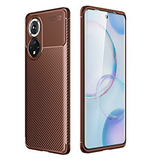 Silikon Hülle Handyhülle Gummi Schutzhülle Flexible Tasche Köper S01 für Huawei Nova 9 Braun