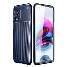 Silikon Hülle Handyhülle Gummi Schutzhülle Flexible Tasche Köper S01 für Motorola Moto Edge S 5G Blau