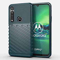 Silikon Hülle Handyhülle Gummi Schutzhülle Flexible Tasche Köper S01 für Motorola Moto G8 Plus Grün