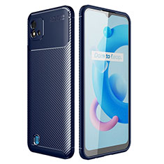 Silikon Hülle Handyhülle Gummi Schutzhülle Flexible Tasche Köper S01 für Realme C11 (2021) Blau