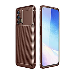 Silikon Hülle Handyhülle Gummi Schutzhülle Flexible Tasche Köper S01 für Realme GT 5G Braun