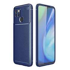 Silikon Hülle Handyhülle Gummi Schutzhülle Flexible Tasche Köper S01 für Realme Q2i 5G Blau