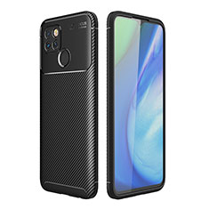 Silikon Hülle Handyhülle Gummi Schutzhülle Flexible Tasche Köper S01 für Realme Q2i 5G Schwarz