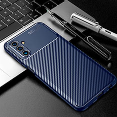 Silikon Hülle Handyhülle Gummi Schutzhülle Flexible Tasche Köper S01 für Samsung Galaxy A04s Blau