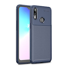 Silikon Hülle Handyhülle Gummi Schutzhülle Flexible Tasche Köper S01 für Samsung Galaxy A10s Blau