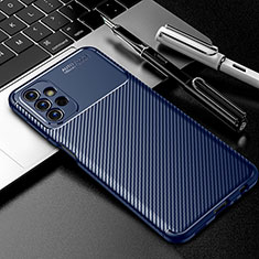 Silikon Hülle Handyhülle Gummi Schutzhülle Flexible Tasche Köper S01 für Samsung Galaxy A13 4G Blau