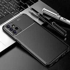 Silikon Hülle Handyhülle Gummi Schutzhülle Flexible Tasche Köper S01 für Samsung Galaxy A13 4G Schwarz