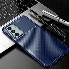 Silikon Hülle Handyhülle Gummi Schutzhülle Flexible Tasche Köper S01 für Samsung Galaxy F23 5G Blau