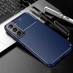Silikon Hülle Handyhülle Gummi Schutzhülle Flexible Tasche Köper S01 für Samsung Galaxy S24 5G Blau