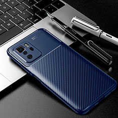 Silikon Hülle Handyhülle Gummi Schutzhülle Flexible Tasche Köper S01 für Xiaomi Poco X3 GT 5G Blau