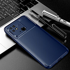 Silikon Hülle Handyhülle Gummi Schutzhülle Flexible Tasche Köper S01 für Xiaomi Redmi 10 Power Blau