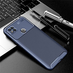 Silikon Hülle Handyhülle Gummi Schutzhülle Flexible Tasche Köper S01 für Xiaomi Redmi 9 Activ Blau