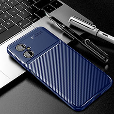 Silikon Hülle Handyhülle Gummi Schutzhülle Flexible Tasche Köper S01 für Xiaomi Redmi Note 11R 5G Blau