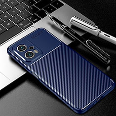 Silikon Hülle Handyhülle Gummi Schutzhülle Flexible Tasche Köper S01 für Xiaomi Redmi Note 11T Pro+ Plus 5G Blau