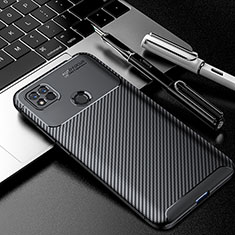 Silikon Hülle Handyhülle Gummi Schutzhülle Flexible Tasche Köper S02 für Xiaomi Redmi 9C Schwarz