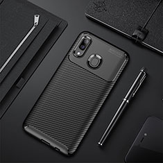 Silikon Hülle Handyhülle Gummi Schutzhülle Flexible Tasche Köper WL1 für Samsung Galaxy A40 Schwarz