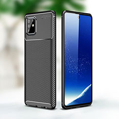 Silikon Hülle Handyhülle Gummi Schutzhülle Flexible Tasche Köper WL1 für Samsung Galaxy Note 10 Lite Schwarz