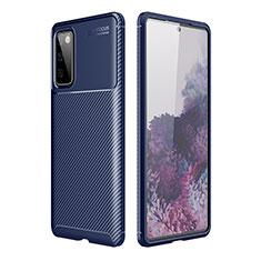 Silikon Hülle Handyhülle Gummi Schutzhülle Flexible Tasche Köper WL1 für Samsung Galaxy S20 FE 4G Blau
