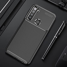 Silikon Hülle Handyhülle Gummi Schutzhülle Flexible Tasche Köper Y01 für Xiaomi Redmi Note 8 (2021) Schwarz