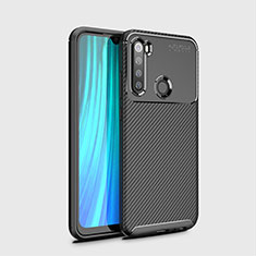 Silikon Hülle Handyhülle Gummi Schutzhülle Flexible Tasche Köper Y02 für Xiaomi Redmi Note 8 (2021) Schwarz