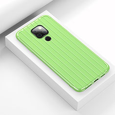 Silikon Hülle Handyhülle Gummi Schutzhülle Flexible Tasche Line C01 für Huawei Mate 20 X 5G Grün
