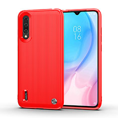 Silikon Hülle Handyhülle Gummi Schutzhülle Flexible Tasche Line C01 für Xiaomi Mi A3 Rot