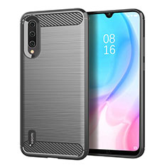 Silikon Hülle Handyhülle Gummi Schutzhülle Flexible Tasche Line C05 für Xiaomi Mi A3 Grau