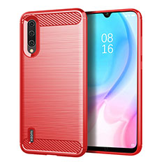 Silikon Hülle Handyhülle Gummi Schutzhülle Flexible Tasche Line C05 für Xiaomi Mi A3 Rot