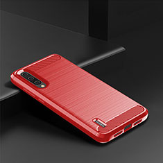 Silikon Hülle Handyhülle Gummi Schutzhülle Flexible Tasche Line C08 für Xiaomi Mi A3 Rot