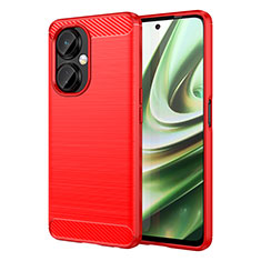 Silikon Hülle Handyhülle Gummi Schutzhülle Flexible Tasche Line für Oppo K11x 5G Rot