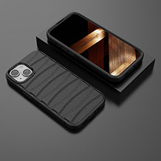Silikon Hülle Handyhülle Gummi Schutzhülle Flexible Tasche Line KC1 für Apple iPhone 13 Schwarz