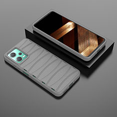 Silikon Hülle Handyhülle Gummi Schutzhülle Flexible Tasche Line KC1 für Xiaomi Poco X5 5G Grau