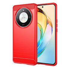 Silikon Hülle Handyhülle Gummi Schutzhülle Flexible Tasche Line MF1 für Huawei Honor Magic6 Lite 5G Rot
