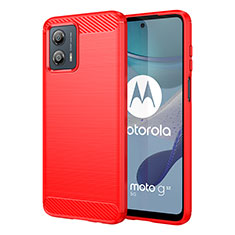 Silikon Hülle Handyhülle Gummi Schutzhülle Flexible Tasche Line MF1 für Motorola Moto G53 5G Rot