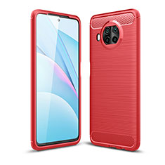 Silikon Hülle Handyhülle Gummi Schutzhülle Flexible Tasche Line WL1 für Xiaomi Mi 10T Lite 5G Rot