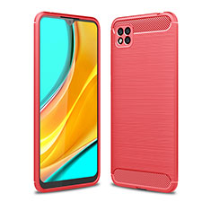 Silikon Hülle Handyhülle Gummi Schutzhülle Flexible Tasche Line WL1 für Xiaomi Redmi 10A 4G Rot