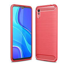 Silikon Hülle Handyhülle Gummi Schutzhülle Flexible Tasche Line WL1 für Xiaomi Redmi 9i Rot