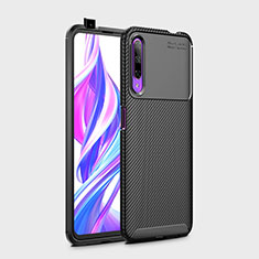 Silikon Hülle Handyhülle Gummi Schutzhülle Köper B02 für Huawei P Smart Pro (2019) Schwarz