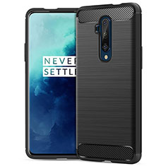 Silikon Hülle Handyhülle Gummi Schutzhülle Köper B02 für OnePlus 7T Pro Schwarz